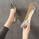 thumbnail image 5 of Amzcrzy Zapatos de mujer,Zapatos de mujer,Zapatillas de mujer, Zapatos de tacón alto de charol sólido con punta puntiaguda sexy para mujer, zapatos de tacón para vestido de novia Sandalias Mujer Zapa, 5 of 5