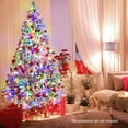 thumbnail image 4 of Patiojoy 7 FT Pre-lit Artificial Christmas Tree, Snow-flocked Xmas Tree with 320 Multi-color LED Lights, 8 Lighting Modes, 4 of 10