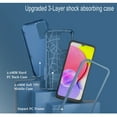 thumbnail image 5 of Xhy Samsung Galaxy A03S Case with Screen and Lens Protector Military Grade Full Body Protection 3 in 1 Shock Drop Resistant Rugged Rubber TPU Durable Detachable for Galaxy A03S Phone - Navy, 5 of 7