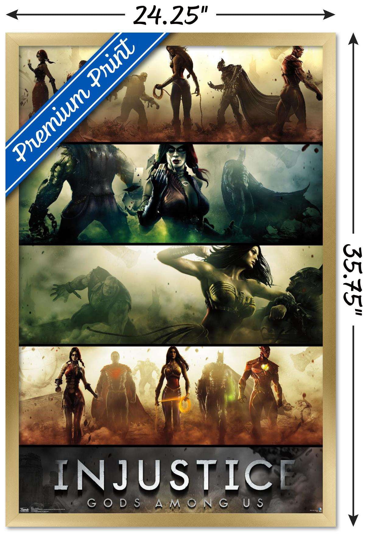 DC Comics Video Game - Injustice: Gods Among Us - Bane Wall Poster, 22.375" x 34", Framed