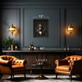 thumbnail image 5 of American Art Decor Funny Dapper Chimp Wall Art - Bronze Brushed Framed Vintage Animal Picture for Bathroom, Bar, Man Cave - Quirky Gentleman Suit Canvas Wall Decor for Home or Office, 5 of 9