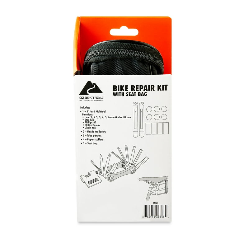 Bike Chain Bicycle Repair Tool Kit With Saddle Bag Bike Service