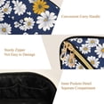 thumbnail image 5 of FORMRS Makeup Bag Travel Cosmetic Organizer for Women Fold Flat Zipper Pouch with Handle, Retro Daisy Pattern, 5 of 8