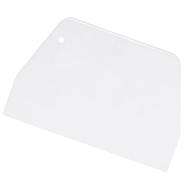 Juego de 2 raspadores de pastel con agujeros trapezoidales, alisadores de glaseado reutilizables, herramientas para bordes de pastel para decoración de azúcar DIY