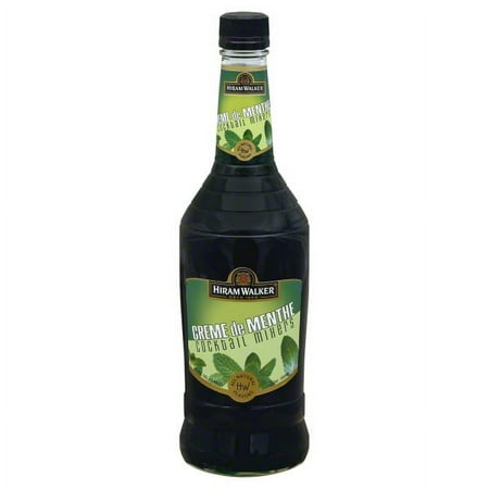 Hiram Walker Creame de Menthe Green, 25 Oz Bottle