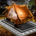 thumbnail image 3 of SIXHOME 8'x10' Feet Waterproof Outdoor Rug with LED Strip Lights - Reversible Black & White Plastic Patio Mat, Non-Slip Durable Moroccan Geometric Design for Camping, RV, Balcony, Porch, Picnic, 3 of 6