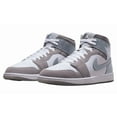 thumbnail image 1 of N I-K-E A i r-Jor-dan 1 Mid SE 'Patent Cool Grey' Men's Casual Sneakers HF3216-100 NEW, 1 of 6