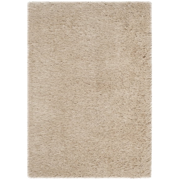 SAFAVIEH Venice Solid Shag Area Rug, Champagne, 2' x 3'