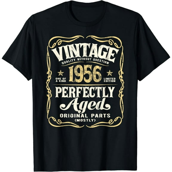 Vintage Born In 1956 Classic 68th Birthday T-Shirt