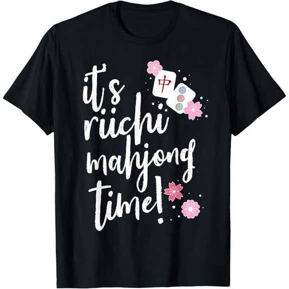 Playful Comfort Tee - Riichi Mahjong Gift for Her Japanese Mahjong Player T-Shirt