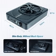 thumbnail image 5 of Seventour subwoofer para automóvil con alimentación para debajo del asiento, delgado, de 10 pulgadas, 800 W, amplificador incorporado de audio para automóvil/camión, nueva actualización con luz ambien, 5 of 5