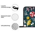 thumbnail image 3 of LNWH Oven Mitts, Oven Mitts and Pot Holders Set, Outdoor BBQ Mitts Heat Resistant Cooking, Mushroom Plant Pictures Pattern, 3 of 8