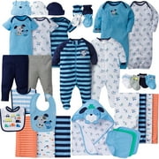 Gerber Newborn Baby Boy Perfect Baby Shower Gift Layette Set, 34-Piece