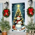 thumbnail image 6 of Holiday Themed Christmas Door Banner For Outdoor And Indoor Use, Elastic Fabric Door Cover For Porch And Wall Holiday Decoration Projects And Celebrations, 6 of 6
