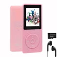 thumbnail image 1 of Reproductor MP3 imkavery MP20 de 64 GB para niños con auriculares, color rosa, 1 of 6