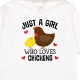 thumbnail image 3 of Inktastic Just a Girl Who Loves Chickens Toddler Hoodie, 3 of 4