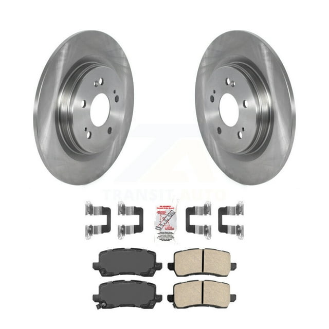 Transit Auto Rear Disc Brake Rotors and Ceramic Pads Kit for Car 2018-2020 Honda Odyssey K8A-101038