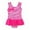 Z01-Pink, variant on MUXiin Girls Swimsuits Size 10-12 One Piece Halter Striped Swim Dress Quick Dry Comfortable Fit Water Sports Swimsuit Soft Popular Girls' Beachwear