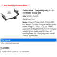 thumbnail image 2 of Trailer Hitch - Compatible with 2014 - 2019 GMC Sierra 1500 2015 2016 2017 2018, 2 of 4