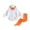 White, variant on RUINIXCW Baby Girls Halloween Costume Long Sleeve Hooded Duck Romper with Stockings