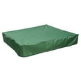 thumbnail image 1 of Langgg Sandbox Cover Square Waterproof Raninproof Sun Protection Folding Outdoor Garden Pool Sandpit Toys Canopy Accessories Green 180x180cm, 1 of 6