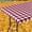 Burgundy and White, variant on Rectangle Picnic Table Cloth, Elastic Waterproof Fitted Vinyl Tablecloths, Flannel Backed Buffalo Plaid Table Covers for Dining, Camping, Outdoor (30" x 60")