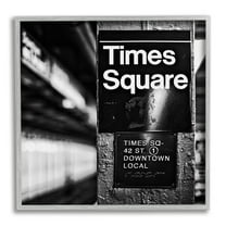 Stupell Industries Time Square Subway New York City Urban Photography, 24 x 24, Design by Susan Bryant