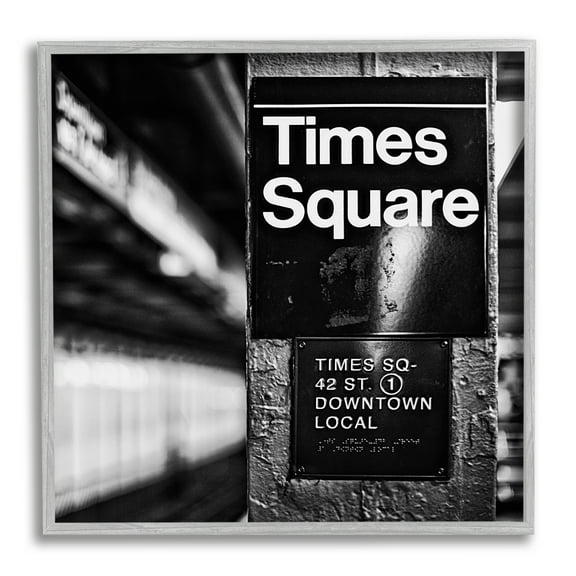 Stupell Industries Time Square Subway New York City Urban Photography, 24 x 24, Design by Susan Bryant