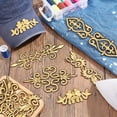 thumbnail image 5 of 10 Pcs 5 Styles Gold Flower Embroidery Patches Ethnic Style Polyester Iron on/Sew on Applique Patches Sewing Craft DecorationDIY, 5 of 6