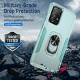 thumbnail image 5 of Designed for Samsung Galaxy A52 5G Case, Military-Grade Drop Protection, Shockproof Phone Case Cover, Magnetic Car Mount Ring Kickstand Bumper Hard Case for Samsung Galaxy A52 5G,Green, 5 of 8