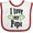White and Red, variant on Inktastic I Love My Papa- Hearts Boys or Girls Baby Bib