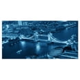 thumbnail image 2 of Blue London Night Aerial View - Cityscape Canvas Print, 2 of 3
