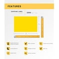 thumbnail image 4 of HOUSELABELS 4" x 6" Yellow Fanfold Shipping Labels Compatible With Zebra and Rollo Printers, 4 Stacks / 2,000 Labels per Stack, 4 of 8