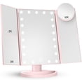 thumbnail image 1 of Espejo de maquillaje HUONUL Vanity con luces de aumento de 2 x 3 x 10 veces, 1 of 6