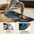 thumbnail image 4 of Colorful Mushroom Eye Black Pattern Hot Yoga Mat Towel Non Slip for Hot Yoga - Quick-Drying Yoga Mat Cover with 4 Corner Pockets with Travel Bag - Hot Yoga Towel Non Slip 74"x26", 4 of 6