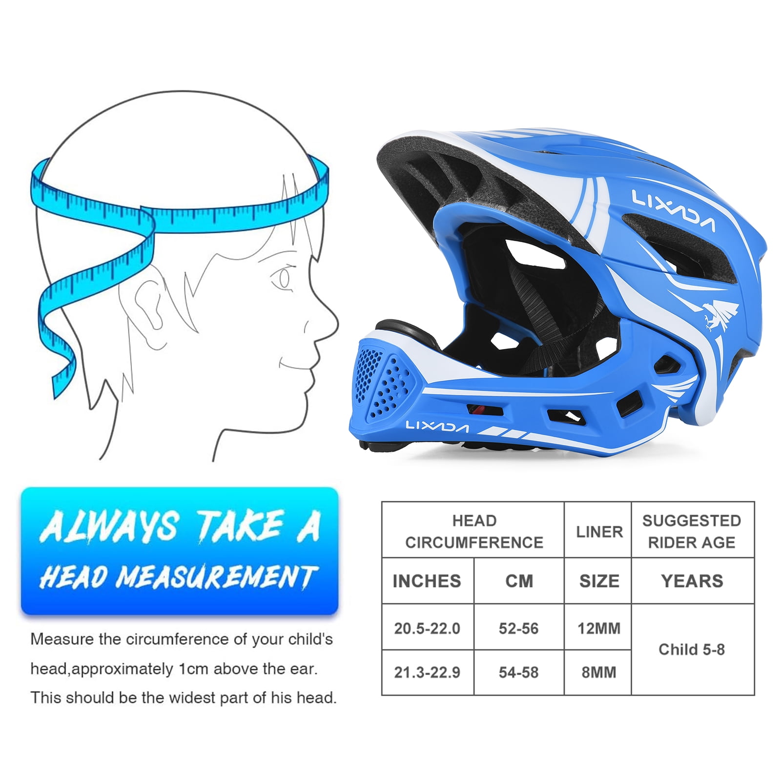 Bike helmet for 22 inch head hotsell