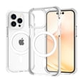 thumbnail image 3 of Dteck For iPhone 14 Plus,Shockproof Rubber Magnetic Mag Safe Transparent Acrylic TPU Case Cover,White, 3 of 4