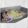 thumbnail image 6 of Lantern Soft Flannel Fleece Throw Blanket, Colorful Various Different Framework Design with Crescent Moon and Stars, Cozy Plush for Indoor and Outdoor Use, 70" x 90", Multicolor, by Ambesonne, 6 of 6