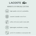 thumbnail image 2 of Lacoste 100% Cotton Percale Sheet Set, Solid, Vintage Indigo, Queen, 2 of 4
