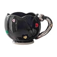 thumbnail image 3 of Ceramic Cup 400ml Morning Cup Ceramic Latte Mug for Latte Desktop Home black, 3 of 8