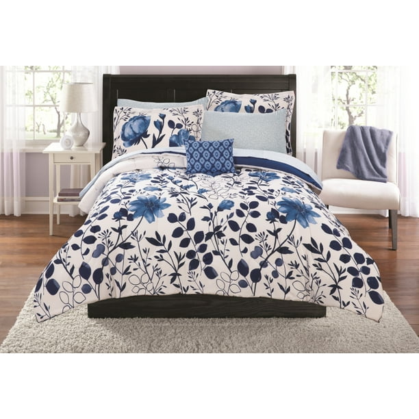 Mainstays La Bed In A Bag, Coordinating Twin Bedding Sets