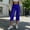 Blue, variant on women capri faux leather straight capri pants mid rise single button solid print tailored cropped pant club weekend wear Black XL