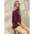 thumbnail image 3 of Thick Knit Crew Neck Long Sweater, 3 of 6