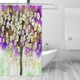 thumbnail image 4 of FREEAMG Tree with Large White Flowers Shower Curtain with 12 Hooks Polyester Fabric Waterproof Bath Curtain, 60x72 inch, 4 of 4
