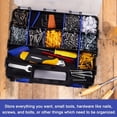 thumbnail image 2 of Caja Organizadora de Herramientas de Doble Cara con Divisores de Plástico Extraíbles para Tornillos, Tuercas, Clavos y Pernos., 2 of 5