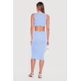 thumbnail image 3 of Women's Rib Knit Cut Out Back Midi Tank Dress, 3 of 3