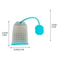 thumbnail image 3 of Silicone Tea Filter under $5! Yrmaups Silicone Tea Bag Filter, Reusable Loose Leaf Tea Infuser, Fine Mesh Strainer for Herbal Chai Coffee, Hot Iced Beverage Maker, Easy Clean Kitchen Accessory, 3 of 7