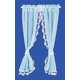 thumbnail image 1 of Melody Jane Dollhouse Cortinas transparentes azules en el riel Accesorio de ventana en miniatura a escala 1:12 Melody 731851522037, 1 of 1