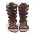 thumbnail image 2 of Girls Leather Gladiator sandal weathered brown Adjutable buckle 2-3Y (7-8T), 2 of 5
