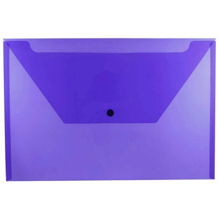 UPC: 0609465309781 | JAM Plastic Envelope with Snap Closure  Legal Booklet  9 3/4  x 14 1/2   Purple  12/pack